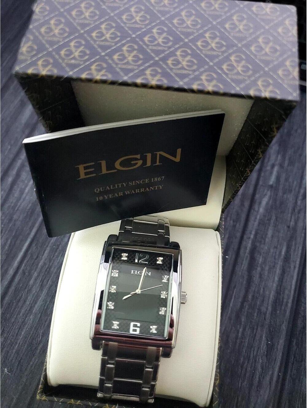 Rare Lord Elgin Gem Dial Mens Dress Watch New In Box 45mm